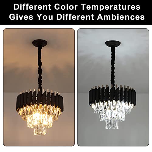 Lampos Modern Luxury Crystal Chandelier – 3-Tier Black & Gold